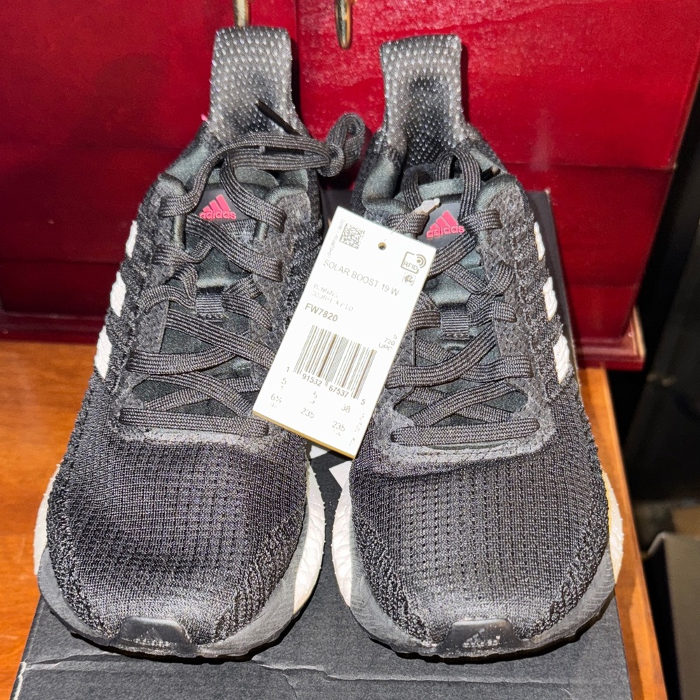 Adidas Black and White Athletic Shoes